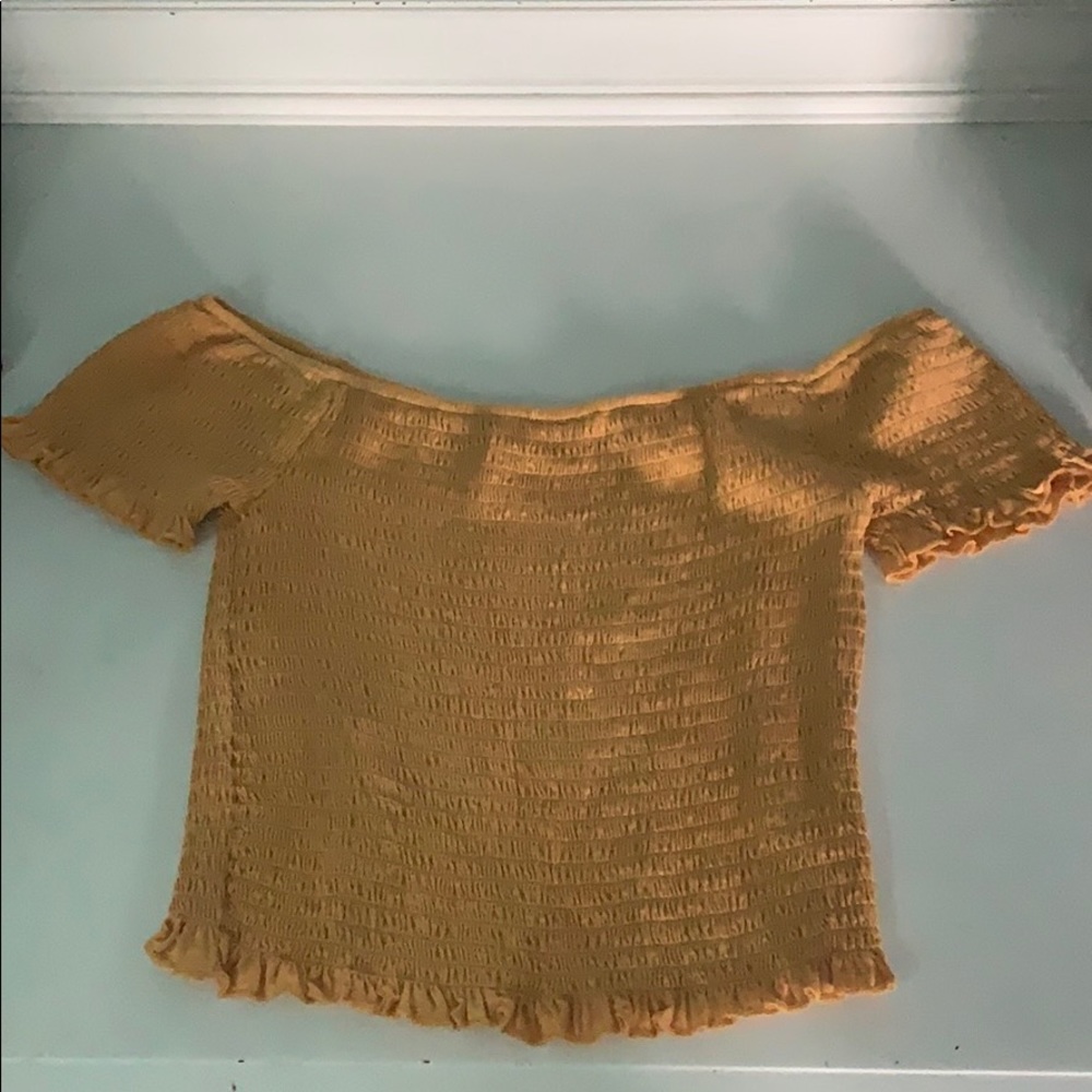 Off the shoulder crop top